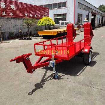 1吨小型挖机运输车爬梯可折叠